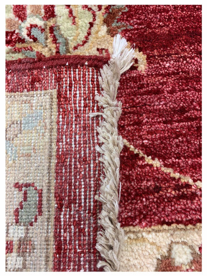 Artisan Zara Red Ivory Traditional Knotted Rug - Rugs - Artisan - Atlanta Designer Rugs