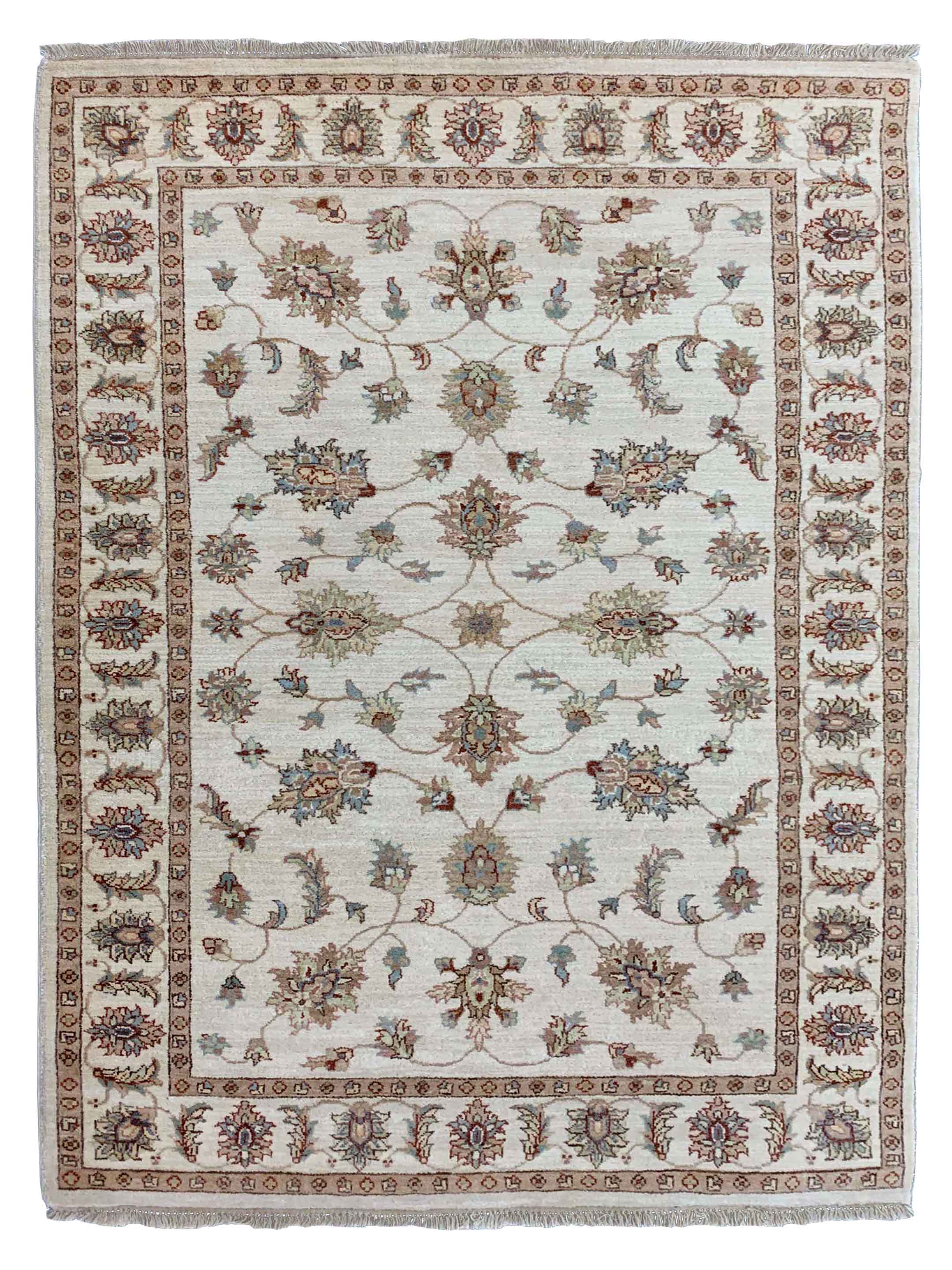 Artisan Zara Ivory Traditional Knotted Rug – Atlanta Designer Rugs