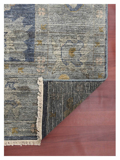 Limited Jimbour JIM - 101 WATER BLUE Transitional Knotted Rug - Rugs - Limited - Atlanta Designer Rugs
