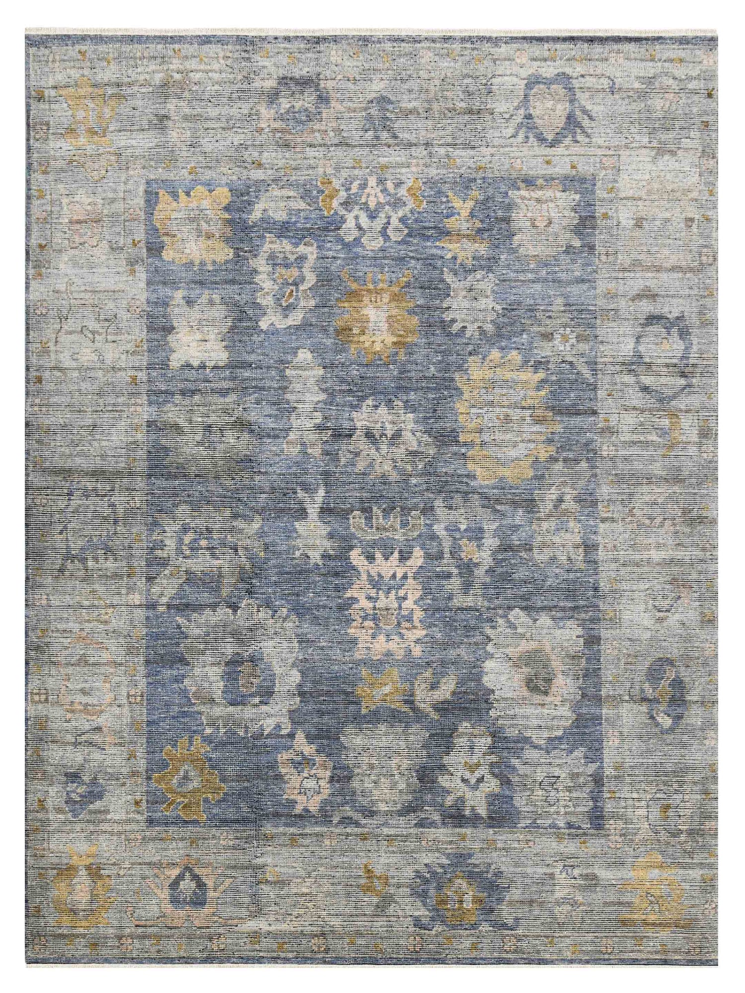 Limited Jimbour JIM - 101 WATER BLUE Transitional Knotted Rug - Rugs - Limited - Atlanta Designer Rugs