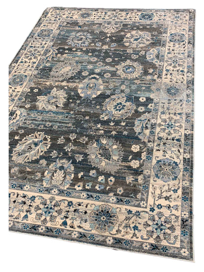 Artisan Kate Charcoal Ivory Transitional Machinemade Rug - Rugs - Artisan - Atlanta Designer Rugs