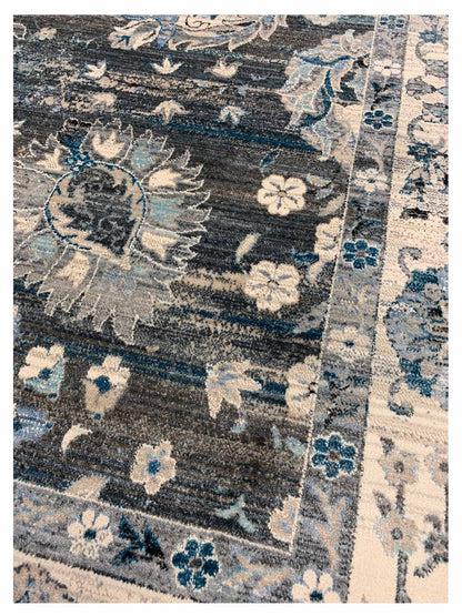 Artisan Kate Charcoal Ivory Transitional Machinemade Rug - Rugs - Artisan - Atlanta Designer Rugs