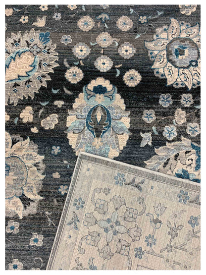 Artisan Kate Charcoal Multi Transitional Machinemade Rug - Rugs - Artisan - Atlanta Designer Rugs