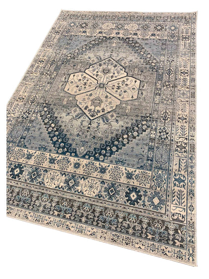 Artisan Kate Multi Gray Transitional Machinemade Rug - Rugs - Artisan - Atlanta Designer Rugs