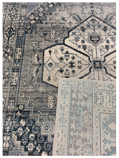 Artisan Kate Multi Gray Transitional Machinemade Rug - Rugs - Artisan - Atlanta Designer Rugs