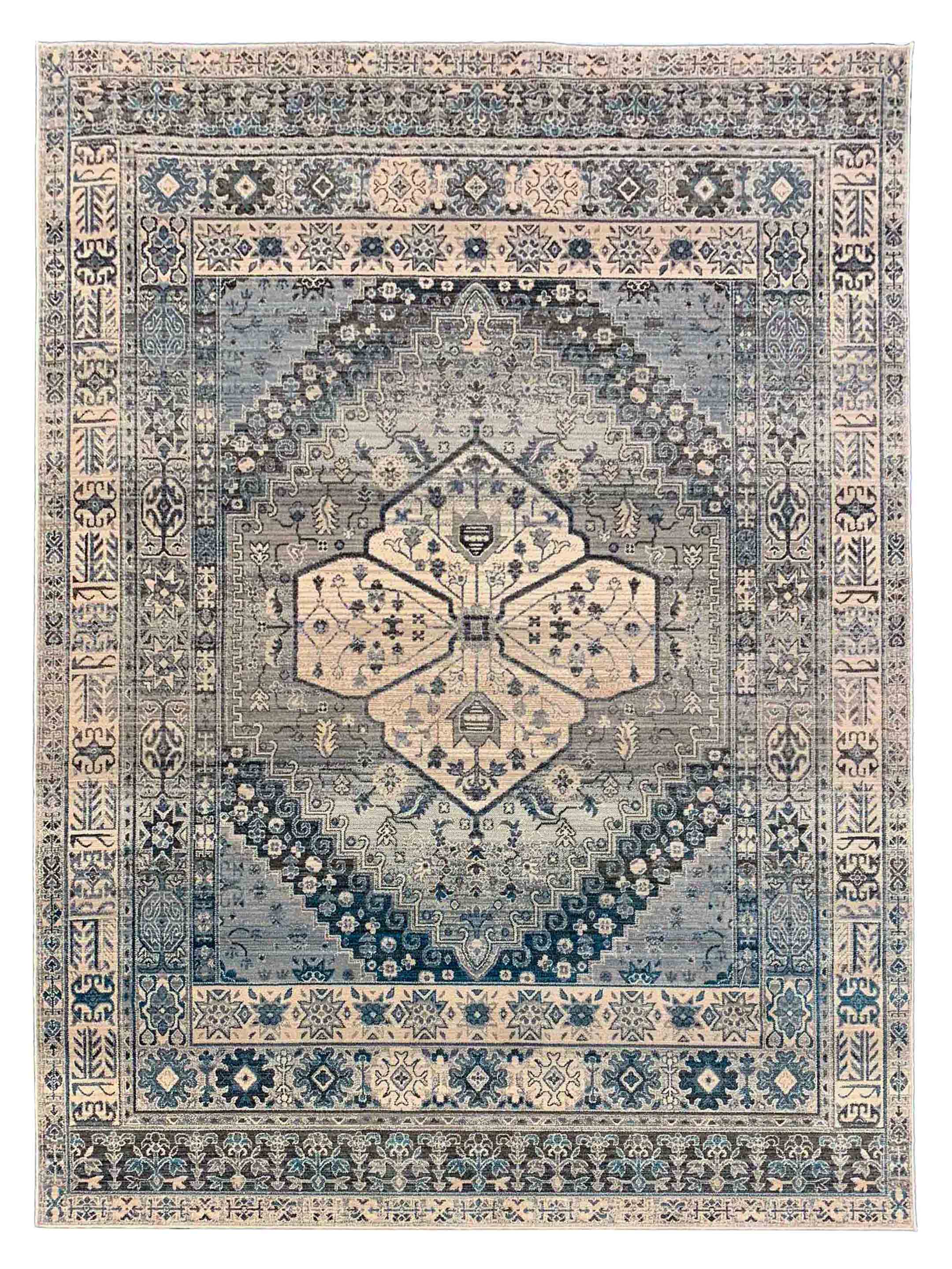 Artisan Kate Multi Gray Transitional Machinemade Rug – Atlanta Designer ...
