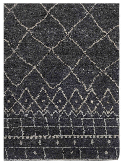 Artisan Marion Ivory Black Transitional Knotted Rug - Rugs - Artisan - Atlanta Designer Rugs