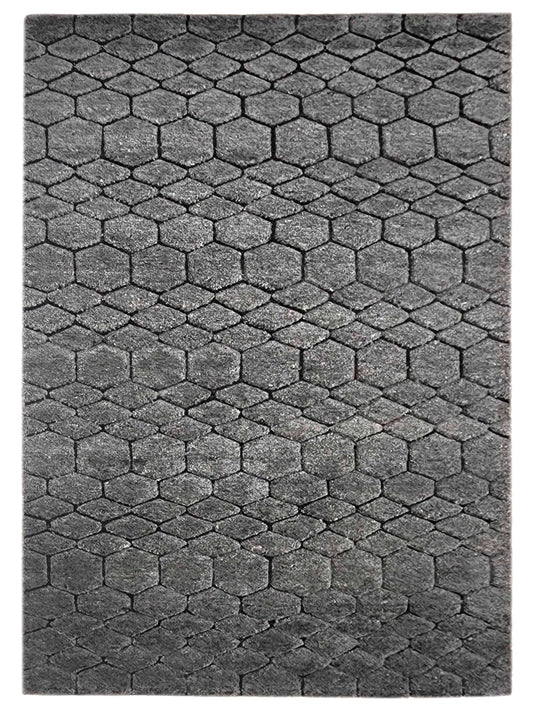 Artisan Marion KB-316 Charcoal Transitional Knotted Rug