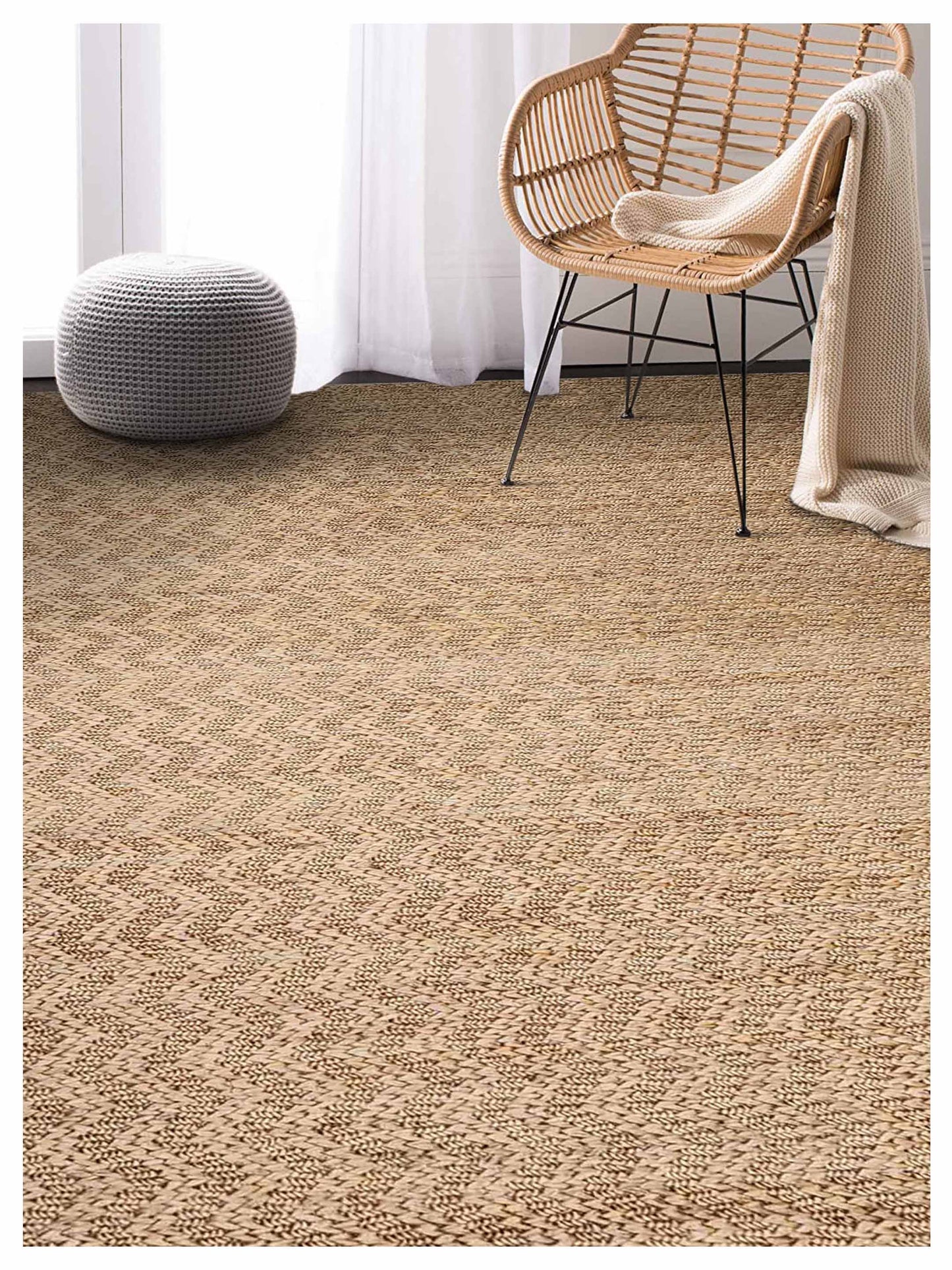 Artisan Natural Weave  Natural  Modern Woven Rug