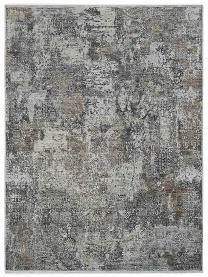Limited KEMSEY KE-655 Mushroom Transitional Knotted Rug