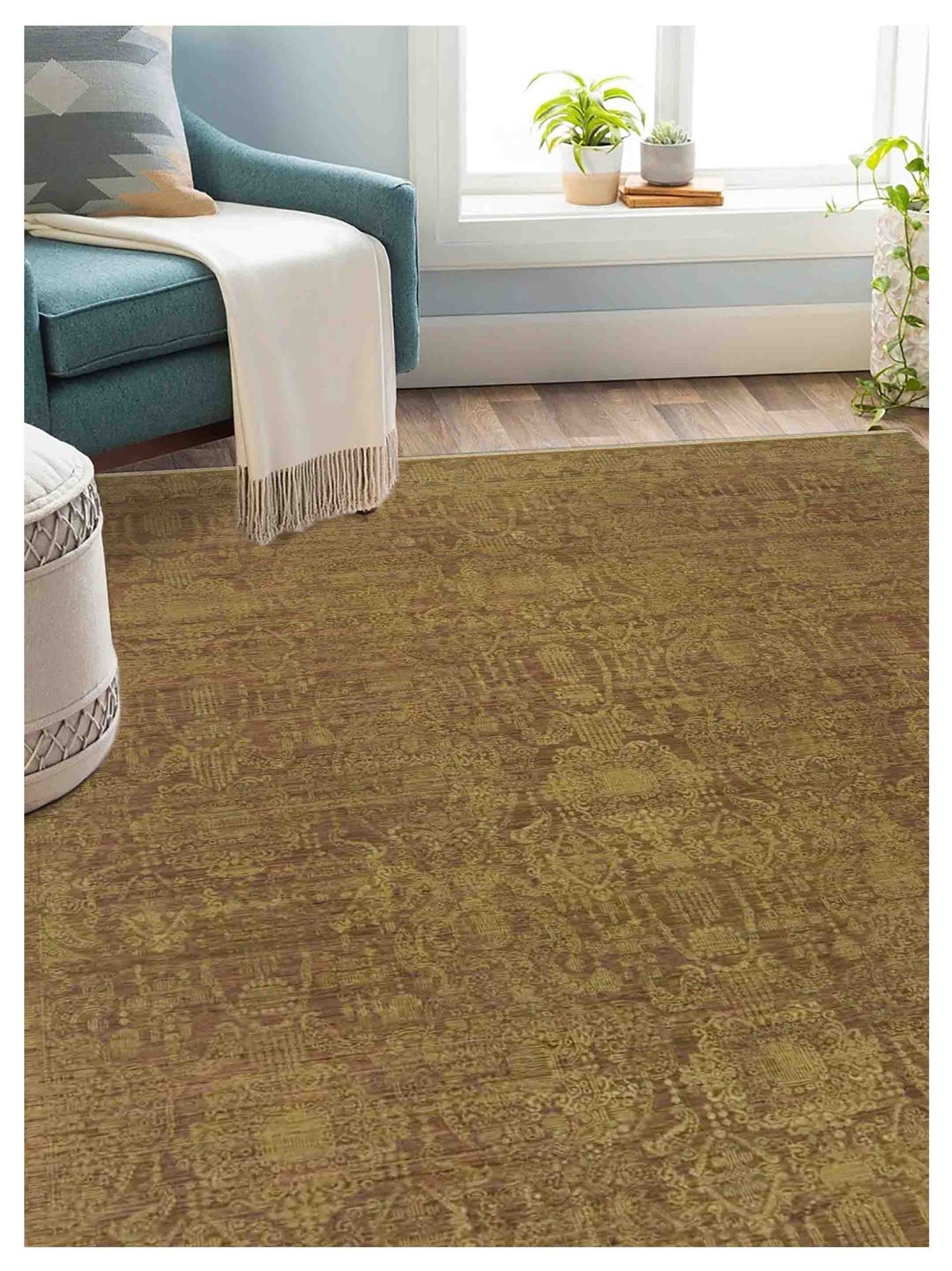 Limited KEMSEY KE - 659 Orange Rust Transitional Knotted Rug - Rugs - Limited - Atlanta Designer Rugs