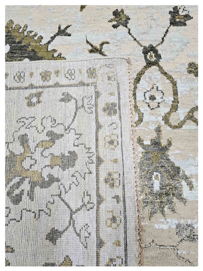 Artisan Elisabeth  Beige Lemon Traditional Knotted Rug