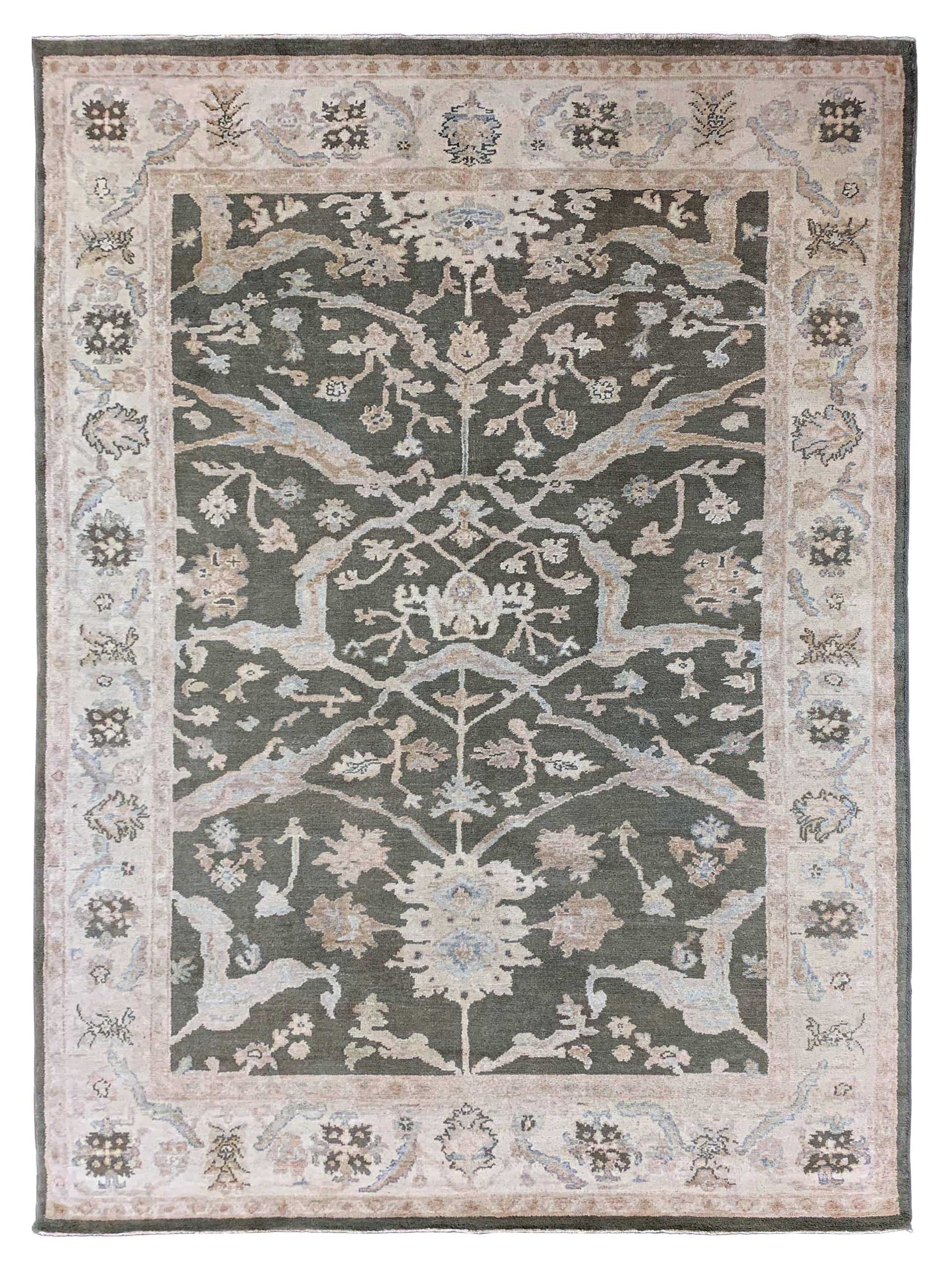 Artisan Julie KZ-121 Md.Brown Traditional Knotted Rug