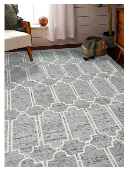 Kas Gramercy 1631 Blue  Transitional Tufted Rug