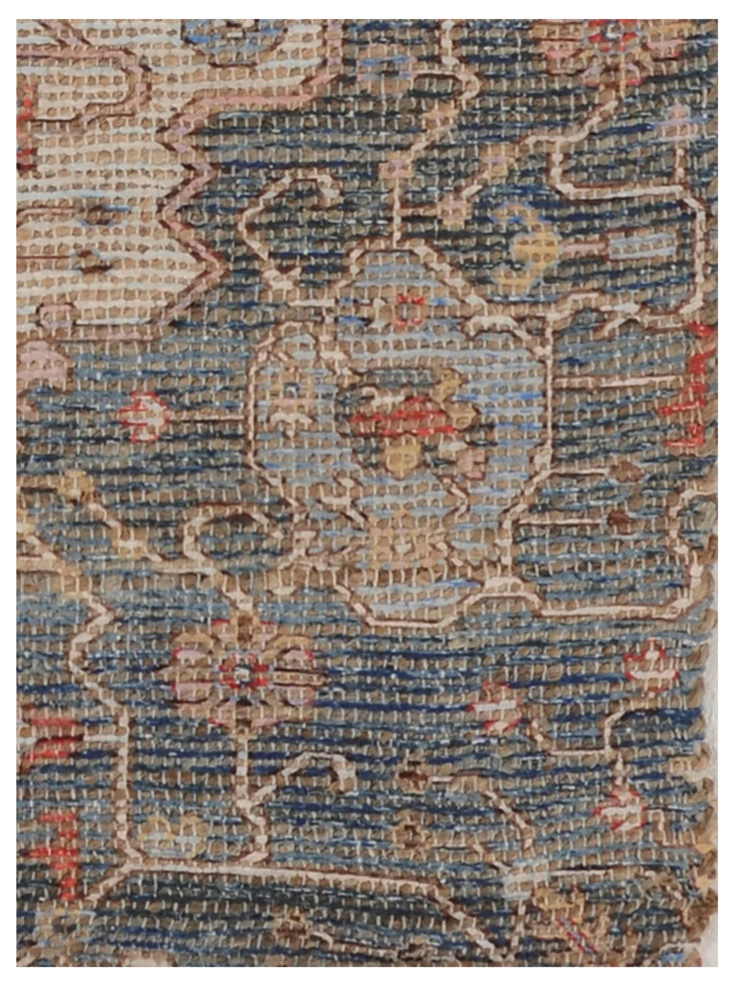 KAS MORRIS 2223 Blue Red Traditional Woven Rug