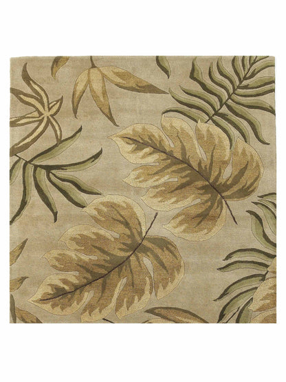 Kas Havana 2614 Sand  Florals & Tropicals Tufted Rug