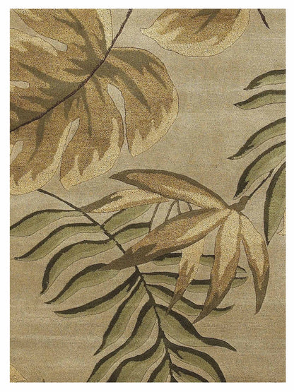 Kas Havana 2614 Sand  Florals & Tropicals Tufted Rug