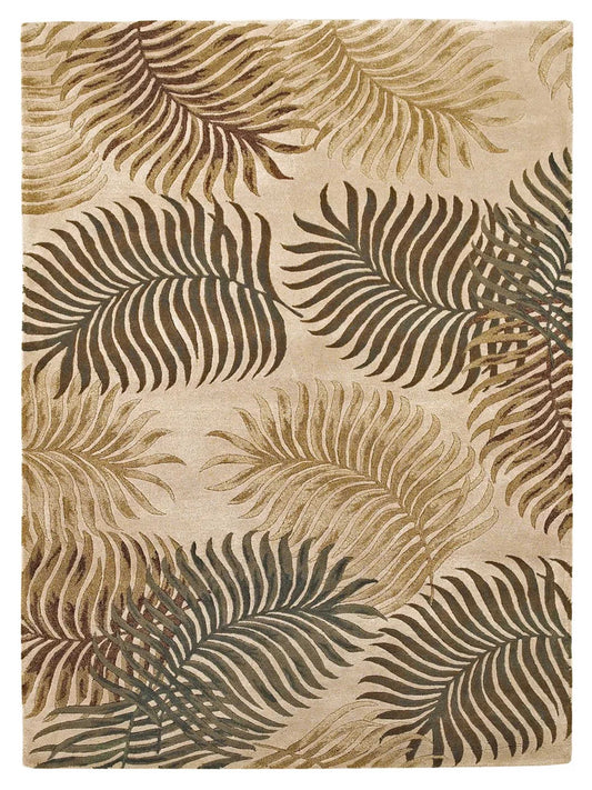 KAS Havana 2622 Natural Florals & Tropicals Tufted Rug - Rugs - KAS - Atlanta Designer Rugs