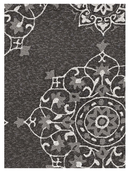 Kas Harbor 4207 Charcoal  Transitional Knotted Rug