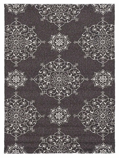 KAS Harbor 4207 Charcoal Transitional Knotted Rug - Rugs - KAS - Atlanta Designer Rugs