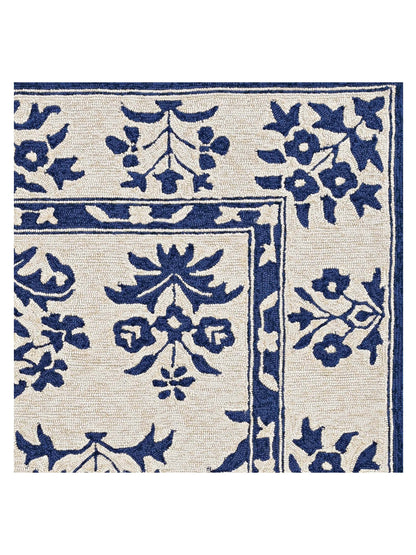 Kas Harbor 4208 Sand Blue Transitional Knotted Rug