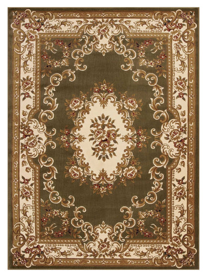 KAS Corinthian 5312 Green Ivory Classics Machinemade Rug - Rugs - KAS - Atlanta Designer Rugs