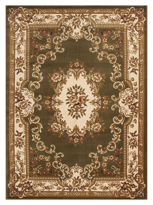 KAS Corinthian 5312 Green Ivory Classics Machinemade Rug - Rugs - KAS - Atlanta Designer Rugs