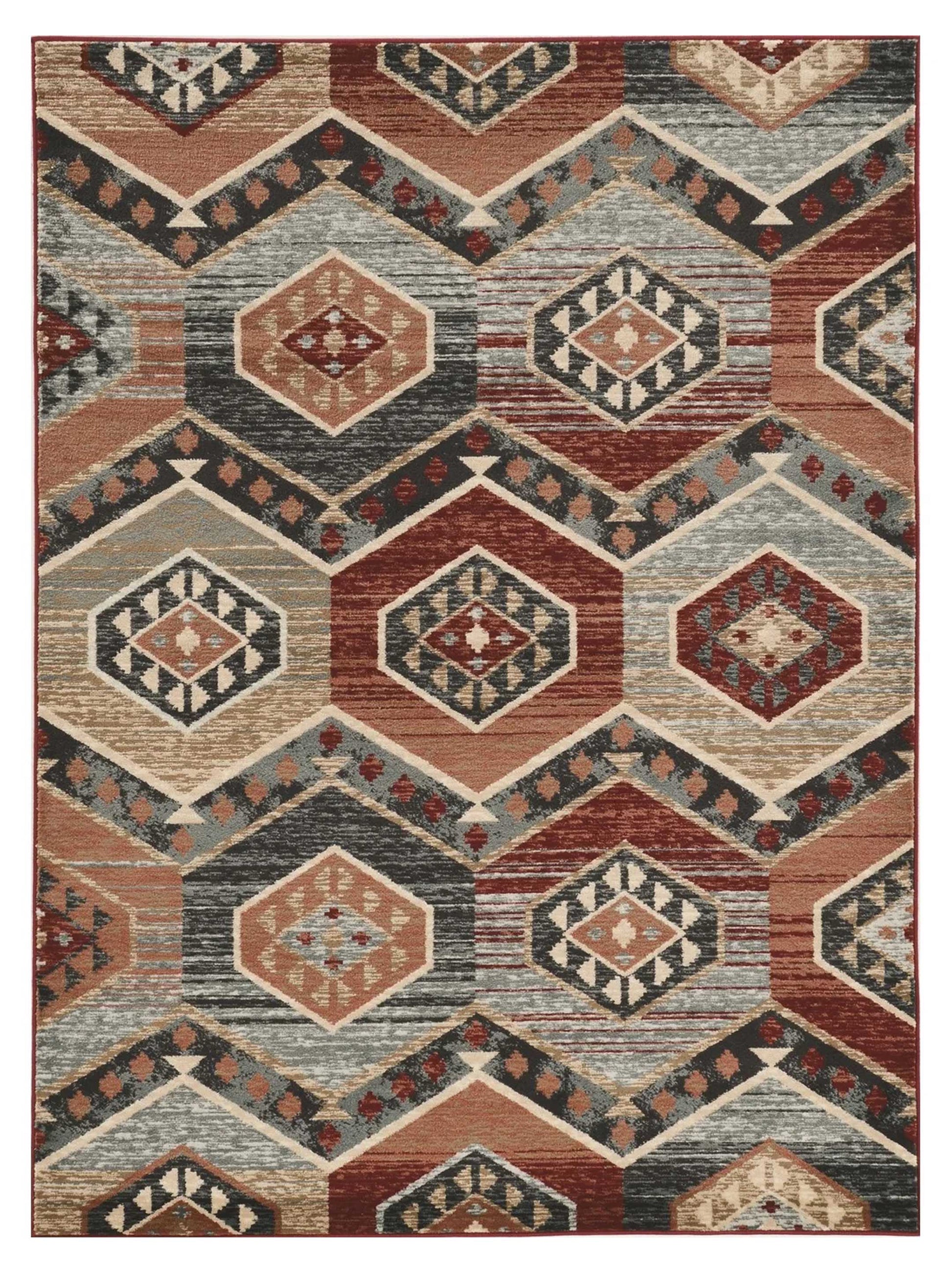KAS Chester 5630 Red Rustic & Lodge Machinemade Rug