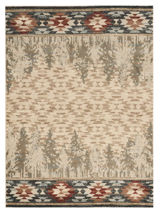 KAS Chester 5635 Ivory Rustic & Lodge Machinemade Rug