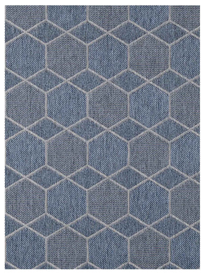 KAS Provo 5789 Blue Indoor/Outdoor Machinemade Rug - Rugs - KAS - Atlanta Designer Rugs