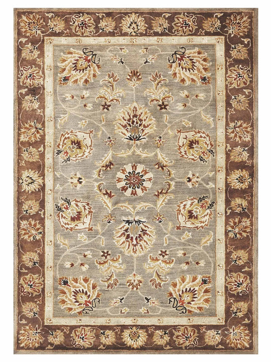 KAS Syriana 6000 Grey Mocha Traditional Tufted Rug - Rugs - KAS - Atlanta Designer Rugs