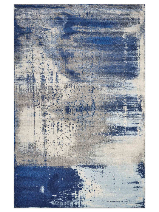 KAS Watercolors 6230 Ice Blue Contemporary Machinemade Rug