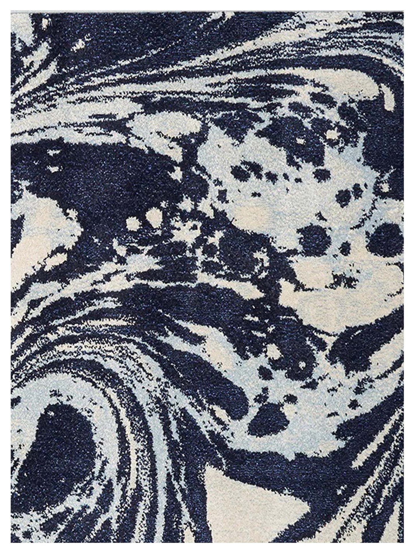 KAS Watercolors 6232 Blue  Contemporary Machinemade Rug