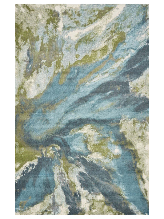 KAS Watercolors 6234 Teal Contemporary Machinemade Rug
