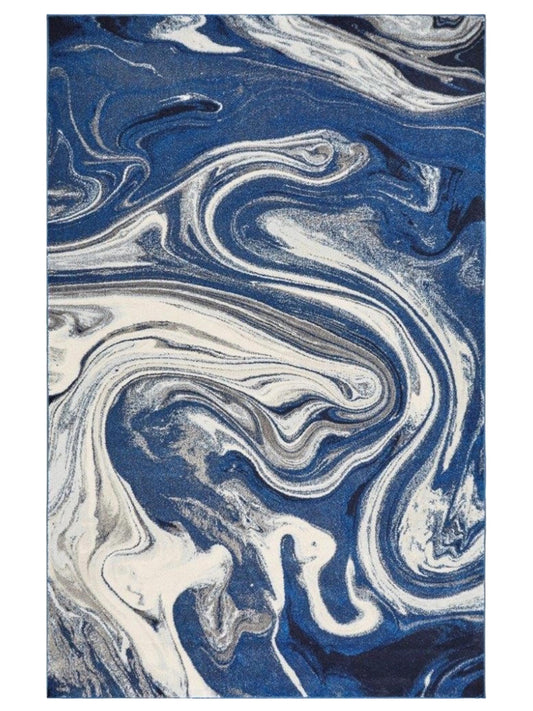 KAS Watercolors 6236 Blue Contemporary Machinemade Rug