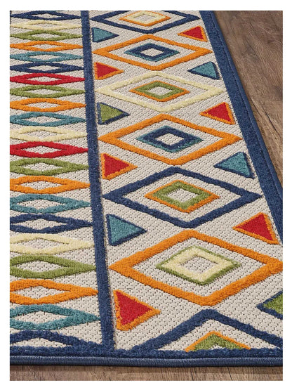 KAS Calla 6928 Ivory Multi Indoor/Outdoor Machinemade Rug - Rugs - KAS - Atlanta Designer Rugs