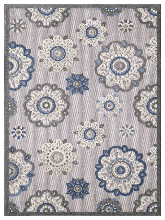 KAS Calla 6932 Grey Indoor/Outdoor Machinemade Rug - Rugs - KAS - Atlanta Designer Rugs