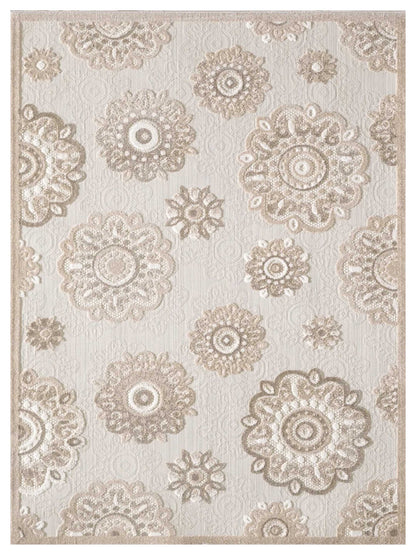 KAS Calla 6933 Taupe Indoor/Outdoor Machinemade Rug - Rugs - KAS - Atlanta Designer Rugs