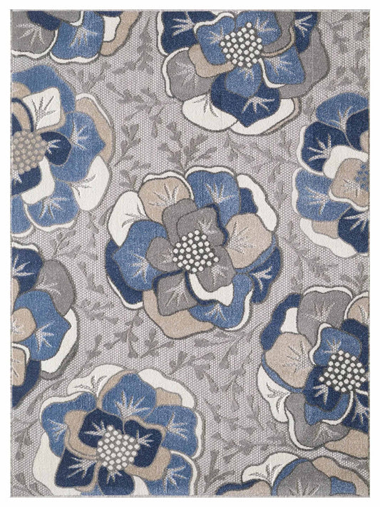 KAS Calla 6935 Grey Indoor/Outdoor Machinemade Rug - Rugs - KAS - Atlanta Designer Rugs