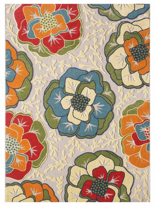 KAS Calla 6936 Ivory Indoor/Outdoor Machinemade Rug - Rugs - KAS - Atlanta Designer Rugs