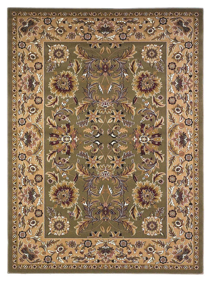 KAS Cambridge 7304 Green Taupe Traditional Machinemade Rug - Rugs - KAS - Atlanta Designer Rugs