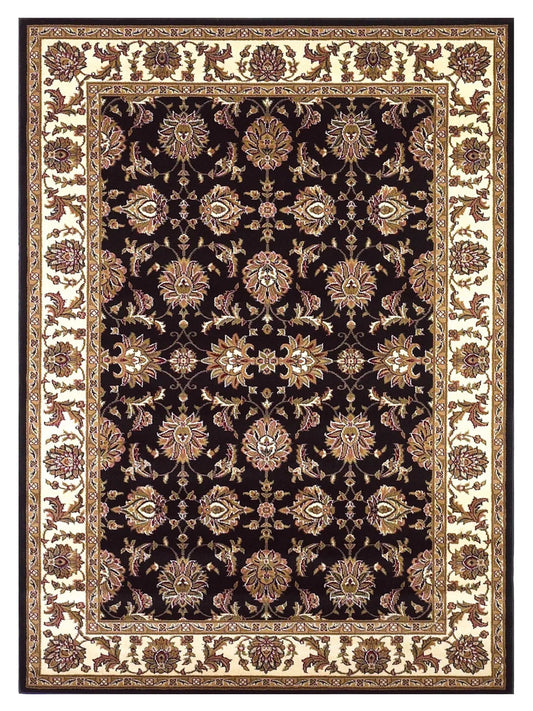 KAS Cambridge 7313 Black Ivory Traditional Machinemade Rug - Rugs - KAS - Atlanta Designer Rugs