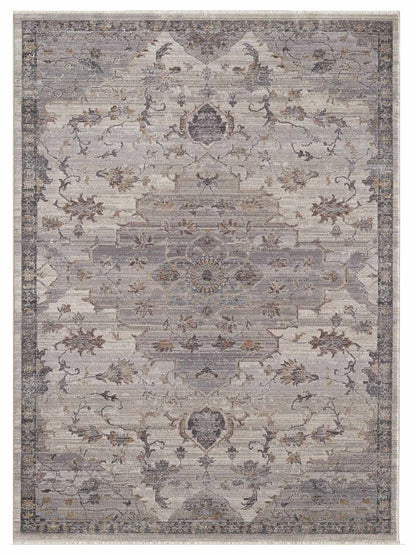 KAS Adele 8804 Ivory Grey Traditional Machinemade Rug - Rugs - KAS - Atlanta Designer Rugs