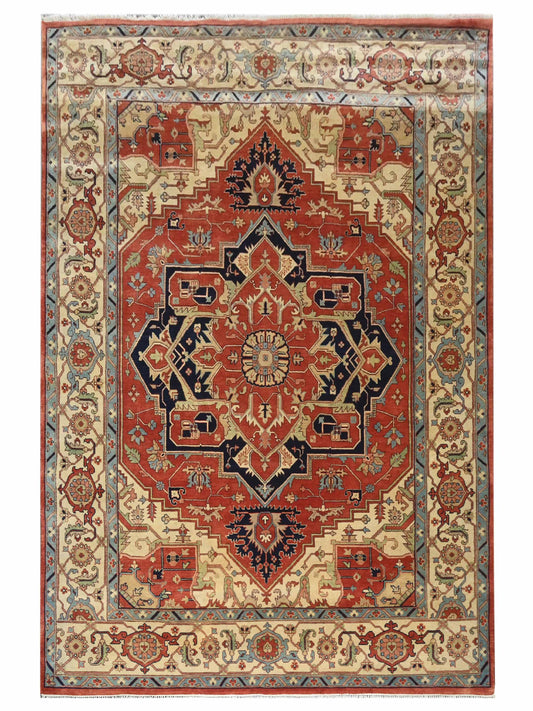 Super Helena SP-1015 Rust Traditional Knotted Rug