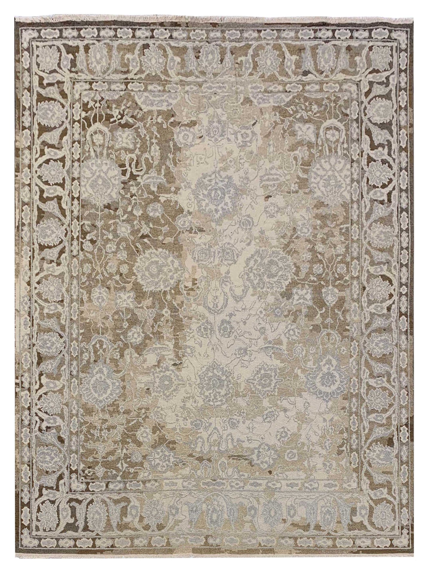 Artisan Sandra L-10 Brown Transitional Knotted Rug