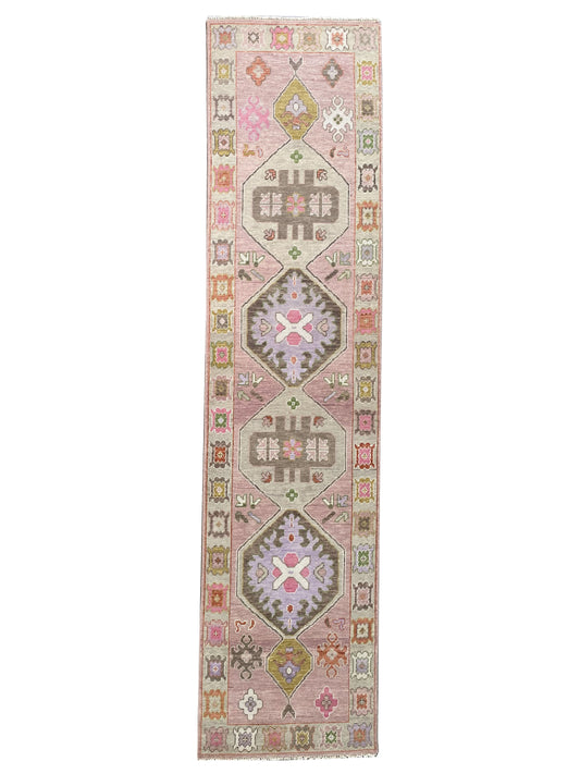 Super Blossom FB-556 Pink Traditional Knotted Rug