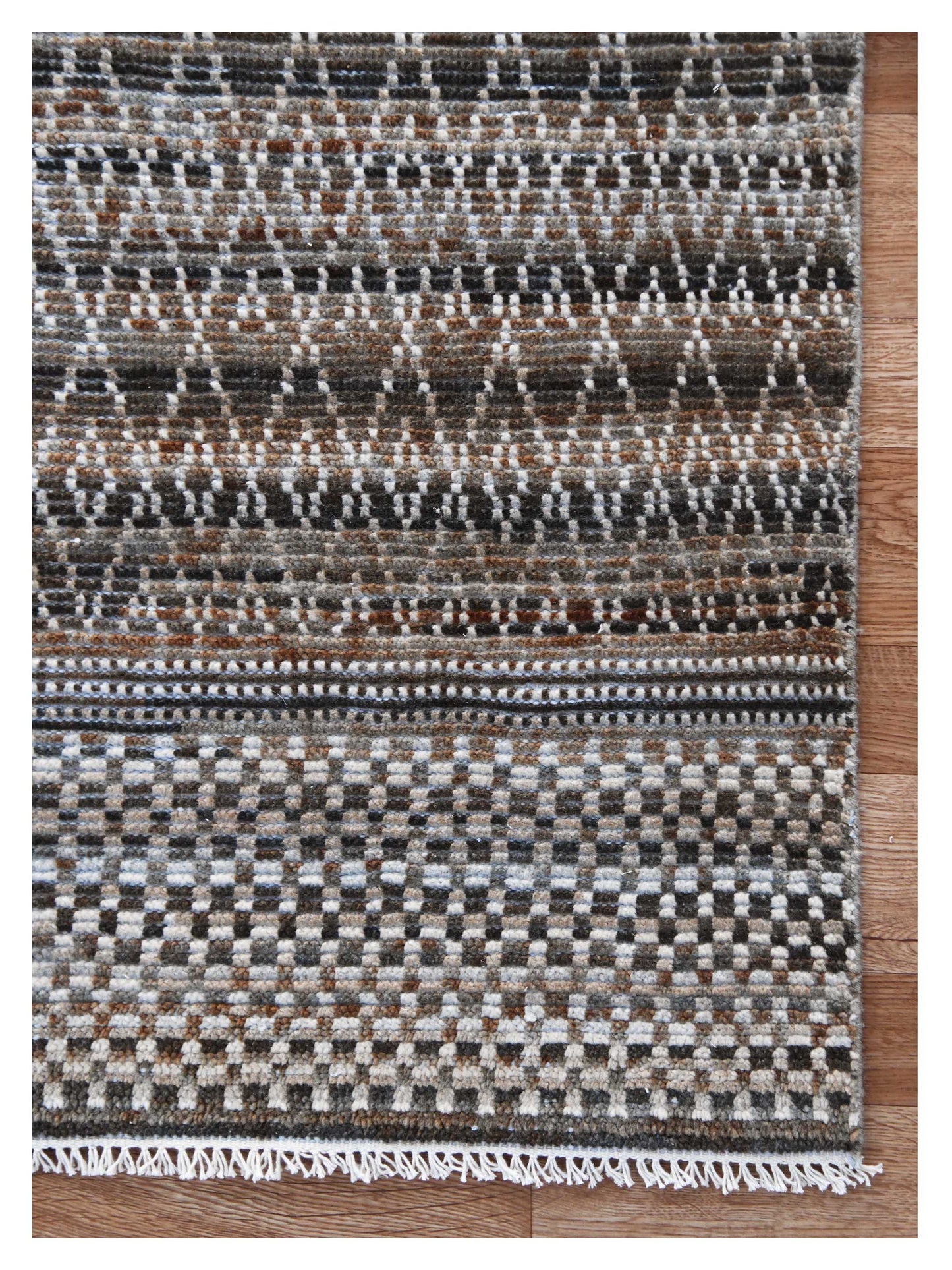 Limited LISMORE LI-107 COOPER GRAY Transitional Knotted Rug