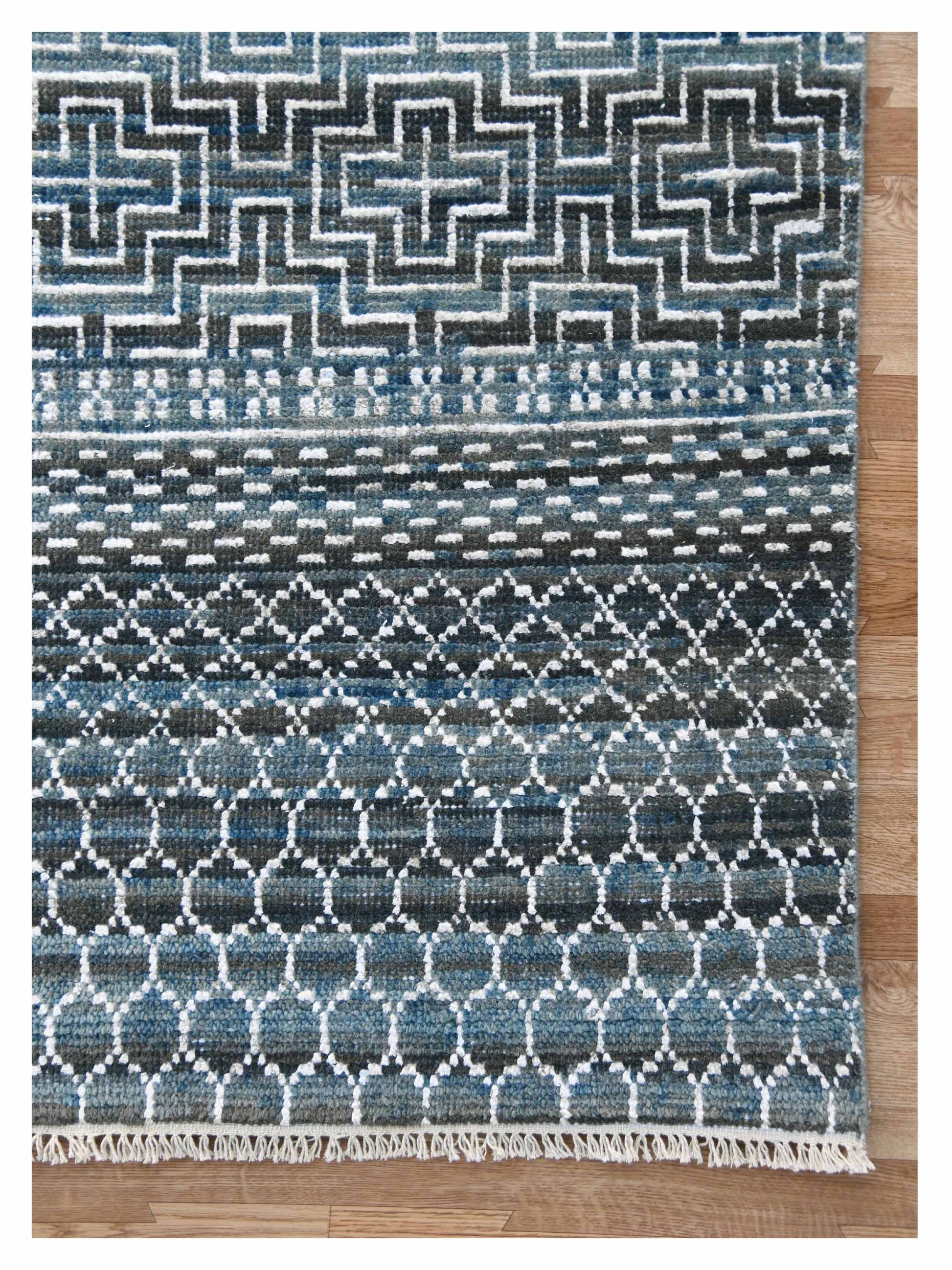 Limited LISMORE LI - 125 OCEAN BLUE Transitional Knotted Rug - Rugs - Limited - Atlanta Designer Rugs