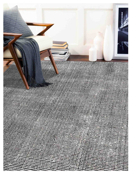 Artisan Tessa  Ivory Black Transitional Loom Rug