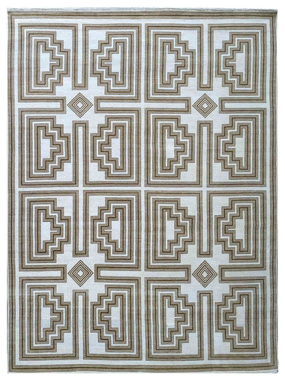 Artisan Blossom FB-559 Ivory Modern Knotted Rug